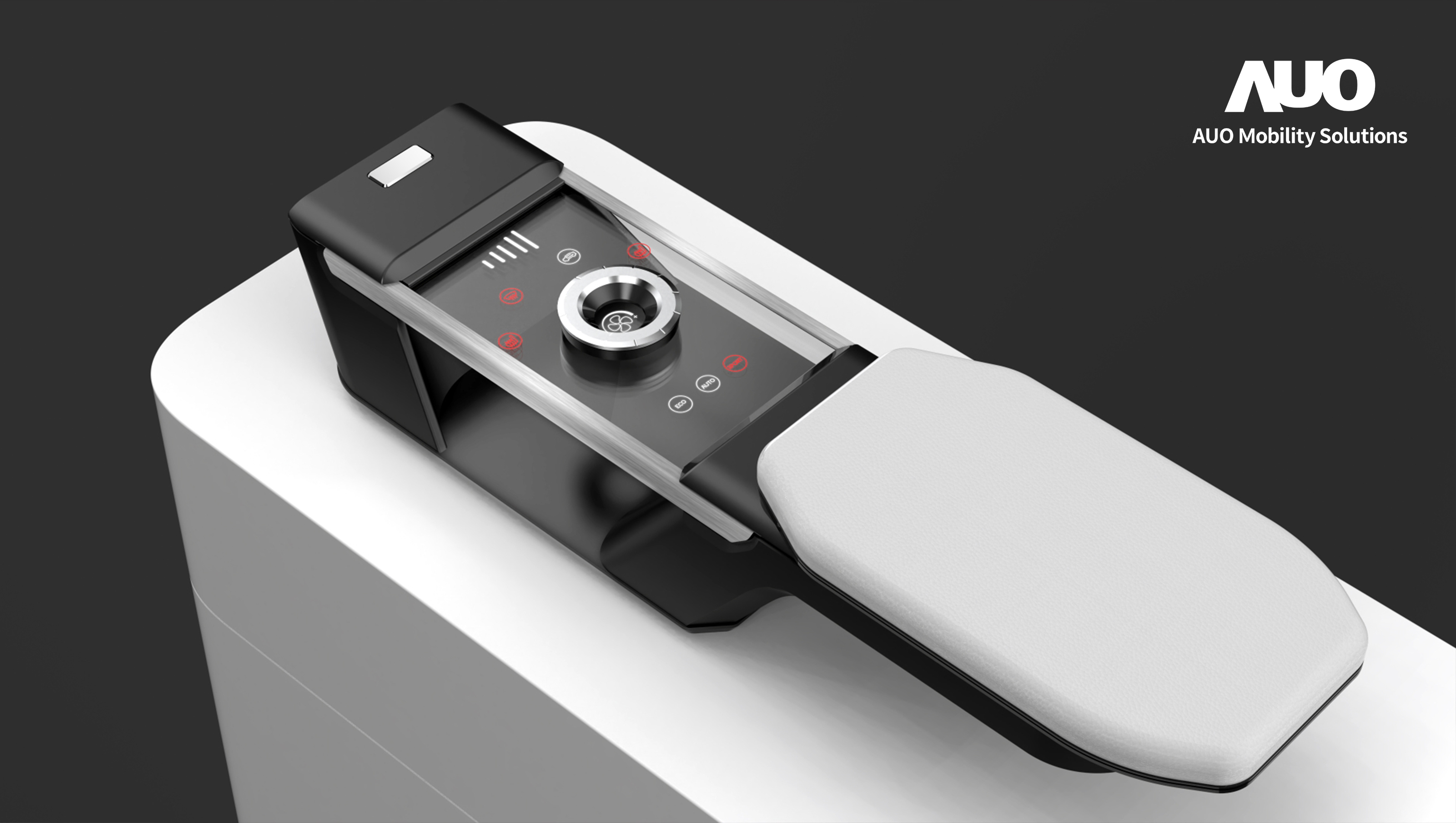 zoty中欧智慧行动全新发表INVISY隐形科技系列，CrystalSense Console以最简约的机构设计，提供直觉控制的主动触觉回馈与压力感测，并且动态呈现、仅在需要时显示，打造未来座舱的极致互动体验。