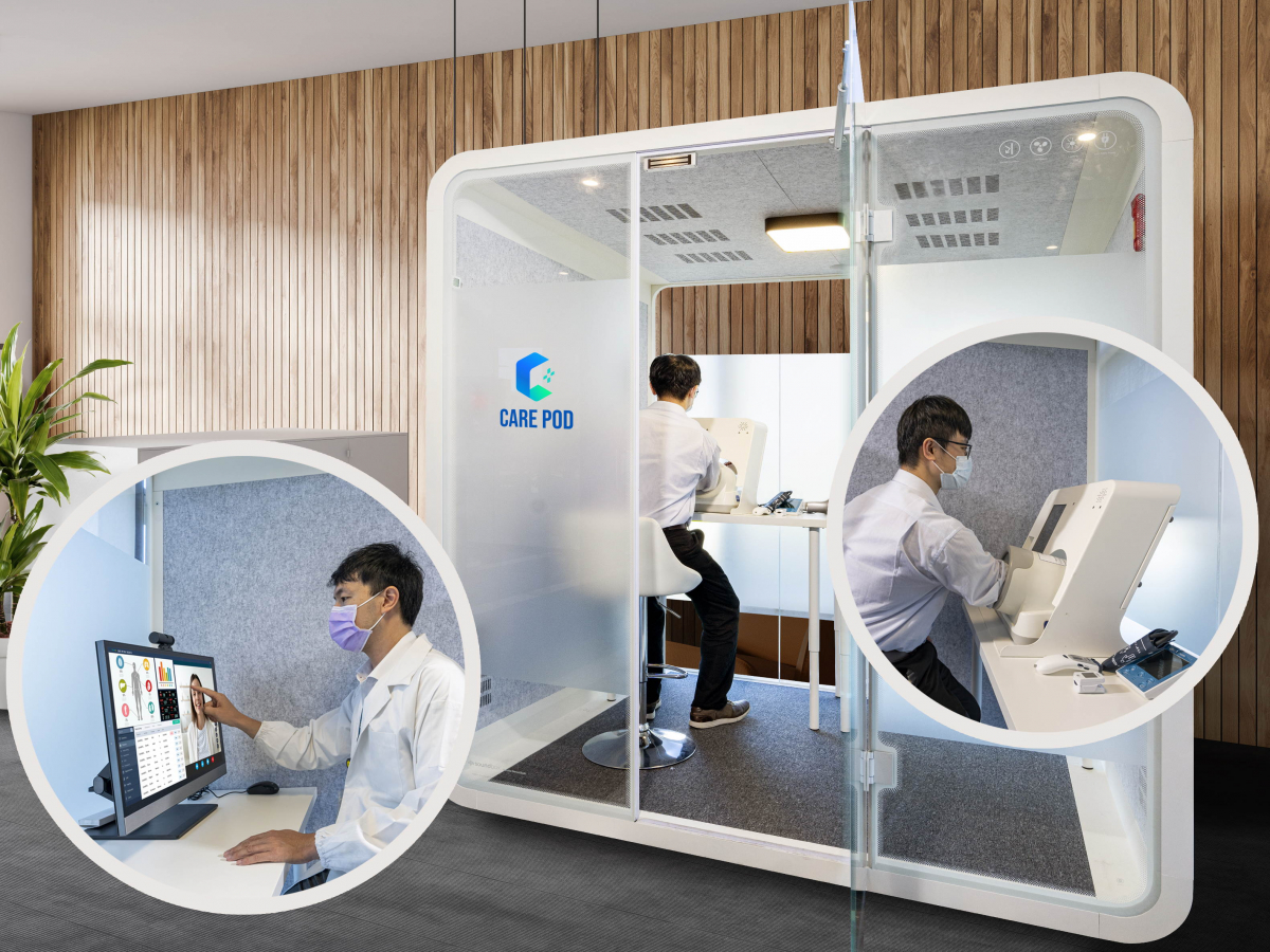 达擎于医疗科技展中展出＂远距诊疗舱＂，以因应医疗数字化及社会高龄化趋势下、复诊及慢性病患等族群对于远距看诊需求逐渐升高所推出的创新整合方案。多功能合一、高隐私性的远距诊疗舱可根据病患端与医师端的不同需求，提供弹性化及客制化功能，节省医生和病患的精力及时间