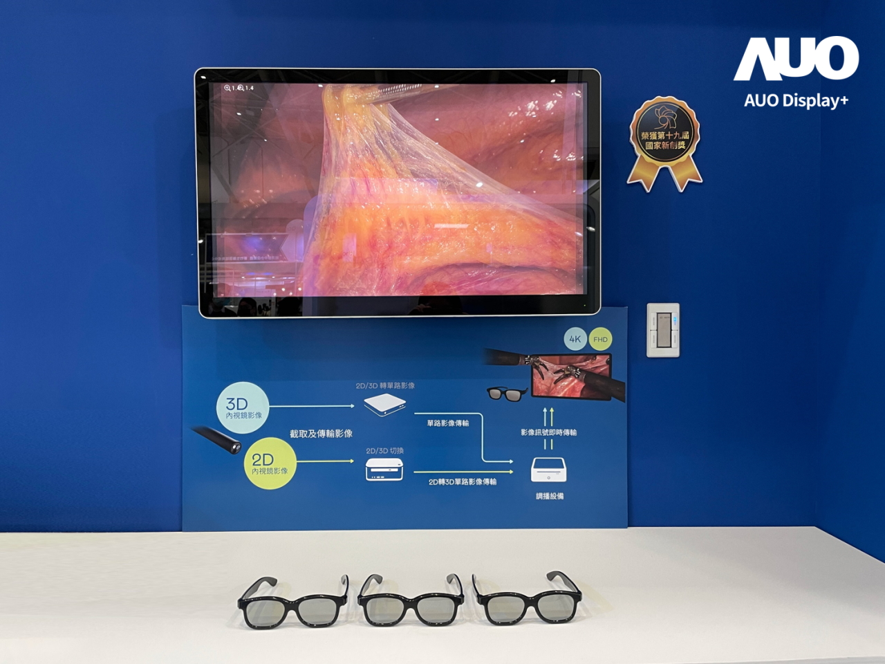 達擎寬視角3D醫療顯示器，協助醫護團隊成員於手術進行時，皆能看到一致性的3D影像，提高溝通效率，使手術更精準、快速完成達擎寬視角3D醫療顯示器，協助醫護團隊成員於手術進行時，皆能看到一致性的3D影像，提高溝通效率，使手術更精準、快速完成