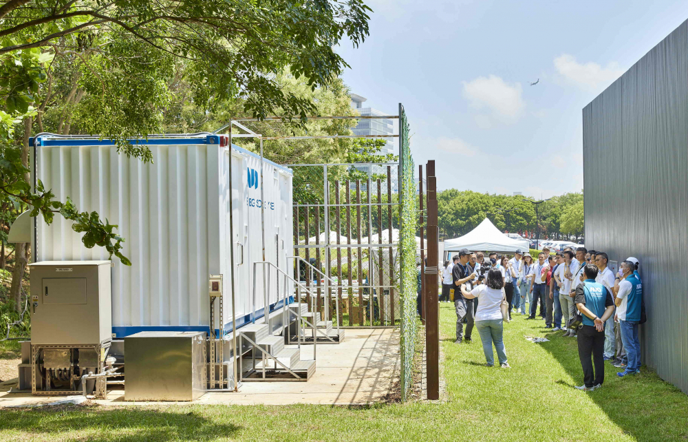 友達西大墩窯文化館建置屋頂全綠電及儲能櫃，為兼具創能儲能的永續綠能場域